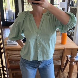 Staud Dill Top mint green